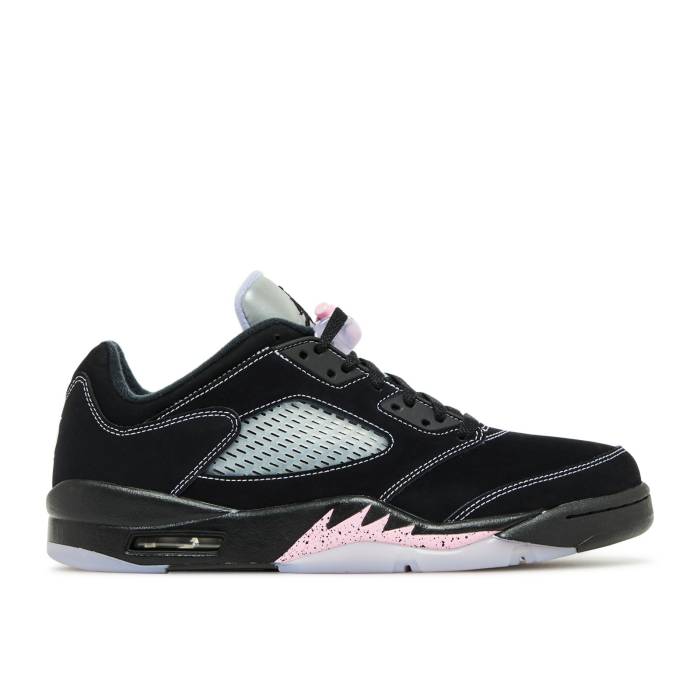 ナイキ エアジョーダン Air Jordan 【 Jordan 5 Retro Low 'Dongdan' Men Black/White/Lilac Ice/Pink Rise 】 レトロ メンズ 黒色 ブラック 白色 ホワイト pink ピンク ライズ|スニケス