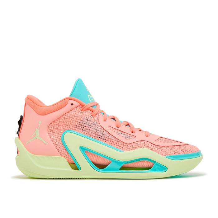 ナイキ エアジョーダン Air Jordan 【 Jordan Tatum 1 \u0027Pink Lemonade\u0027 Men Pink Tint/Lava Glow/Aurora Green/Barely Volt 】 メンズ pink サクラ色 green 緑・緑であること