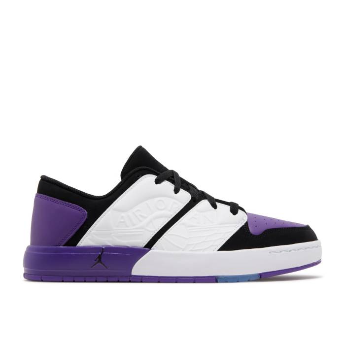 ナイキ エアジョーダン Air Jordan 【 Jordan Nu Retro 1 Low \u0027Field Purple\u0027 Men White/Field Purple/Black 】 レトロ メンズ 白いこと 白いこと Field 活動の領域 Purple 紫・パープル 黒いこと 黒いこと