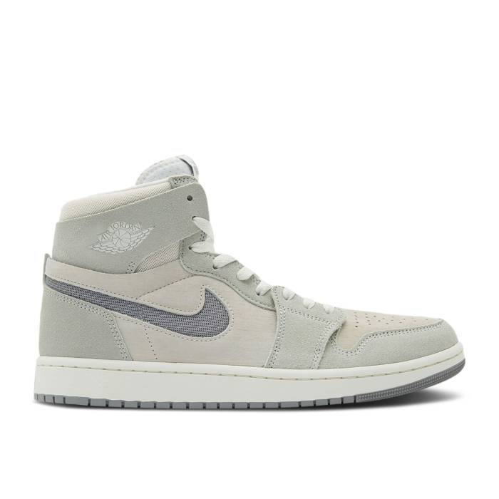 ナイキ エアジョーダン Air Jordan 【 Jordan 1 High Zoom Comfort 2 \u0027Particle Grey\u0027 Men Summit White/Light Silver/Sail/Particle Grey 】 ご機嫌 望遠レンズ メンズ 白いこと 白いこと Silver しろがね色・しろがね色 薄墨色 薄墨色