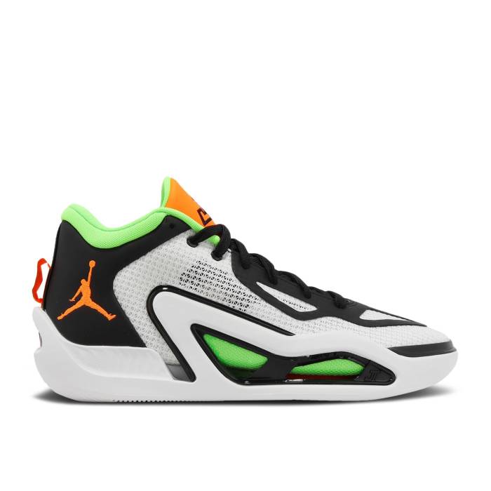 ナイキ エアジョーダン Air Jordan 【 Jordan Tatum 1 Pf \u0027Home Team\u0027 Men White/Black/Green Strike/Total Orange 】 メンズ 白いこと 白いこと 黒いこと 黒いこと green 緑・緑であること ストライク orange 橙・オレンジ色