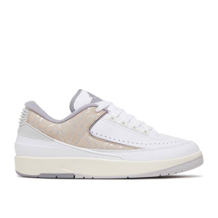 ナイキ エアジョーダン Air Jordan 【 Jordan 2 Retro Low \u0027Python\u0027 Men White/Cement Grey/Sanddrift/Neutral Grey/Sail 】 レトロ メンズ 白いこと 白いこと 薄墨色・シメント 薄墨色 薄墨色 靴-メンズ靴-スニーカー