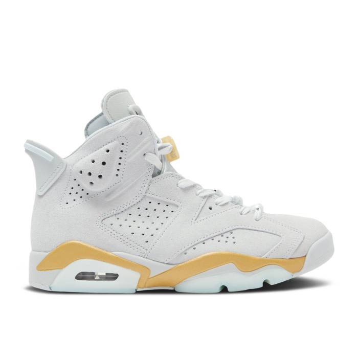 ナイキ エアジョーダン Air Jordan 【 Wmns Jordan 6 Retro Craft \u0027Paris\u0027 Women Pure Platinum/Glacier Blue/Metallic Gold 】 レトロ レディース 純然たる Platinum プラチナム 青み 青色 ゴールド