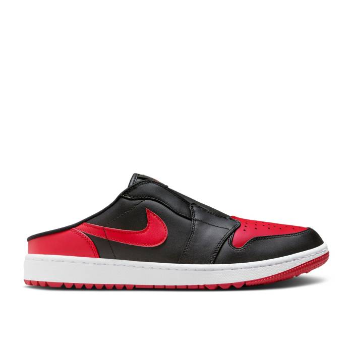 ナイキ エアジョーダン Air Jordan 【 Jordan 1 Mule Golf \u0027Bred\u0027 Men Black/White/Varsity Red 】 golf ゴルフ メンズ 黒いこと 黒いこと 白いこと 白いこと Red 赤・赤いこと