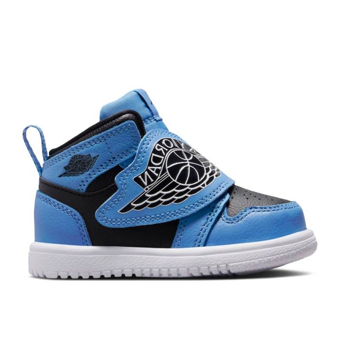 ナイキ　エアジョーダン Air Jordan 【 Sky Jordan 1 Td 'Fearless' Infant University Blue/White/Black 】 スカイ ベビー 青色 ブルー 白色 ホワイト 黒色 ブラック｜スニケス