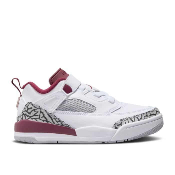 ナイキ　エアジョーダン Air Jordan 【 Jordan Spizike Low Ps 'Team Red' Youth White/Team Red/Wolf Grey/Anthracite 】 ジュニア キッズ 白色 ホワイト Team チーム Red 赤・レッド 灰色 グレー｜スニケス