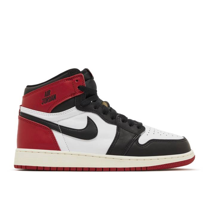 ナイキ エアジョーダン Air Jordan 【 Jordan 1 Retro High Og ガウス \u0027Black Toe Reimagined\u0027 Youth Black/Black/Varsity Red/White 】 レトロ ご機嫌 御坊っちゃん キッズ 黒いこと 黒いこと Red 赤・赤いこと 白いこと 白いこと