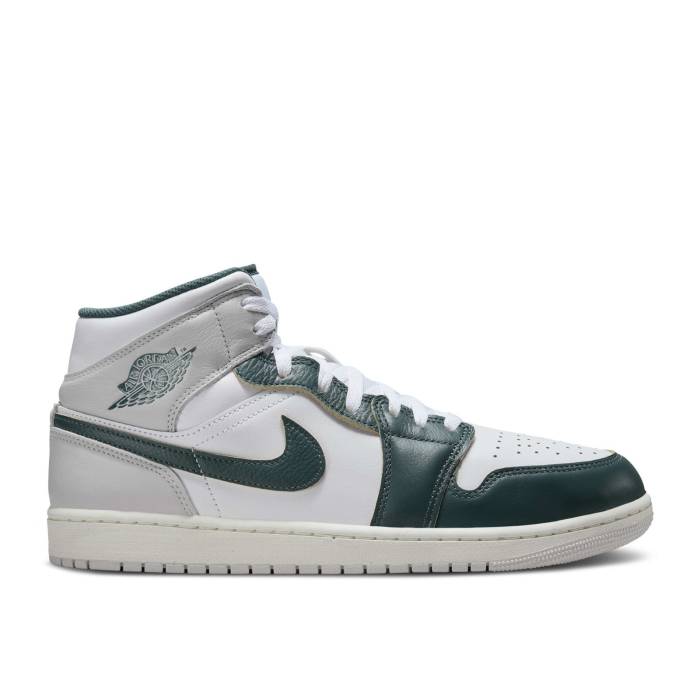 ナイキ　エアジョーダン Air Jordan 【 Jordan 1 Mid Se 'Oxidized Green' Men White/Sail/Neutral Grey/Oxidized Green 】 ミッド メンズ 白色 ホワイト 灰色 グレー green 緑・グリーン