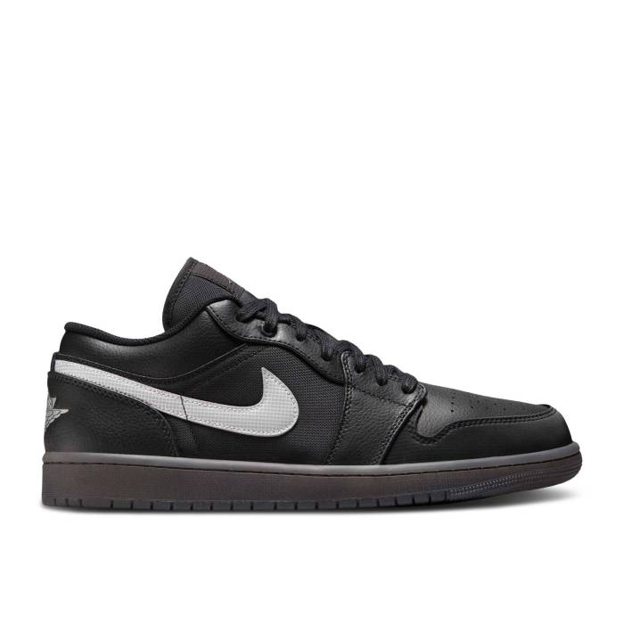 ナイキ　エアジョーダン Air Jordan 【 Jordan 1 Low 'Black White Dark Gum' Men Black/Black/White/Dark Smoke Grey 】 白色 ホワイト メンズ 黒色 ブラック 白色 ホワイト 灰色 グレー
