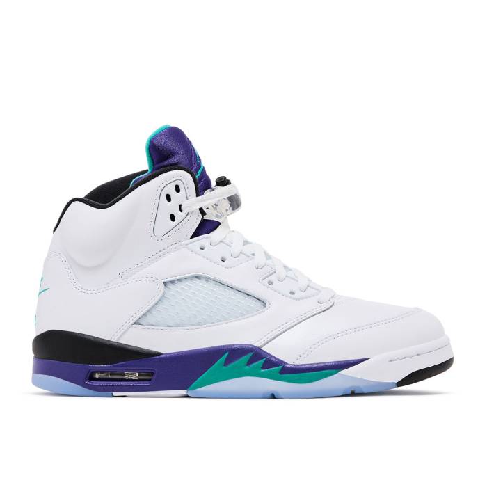 ナイキ エアジョーダン Air Jordan 【 Jordan 5 Retro \u0027Grape\u0027 2025 Men White/New Emerald/Grape Ice/Black 】 レトロ メンズ 白いこと 白いこと 黒いこと 黒いこと