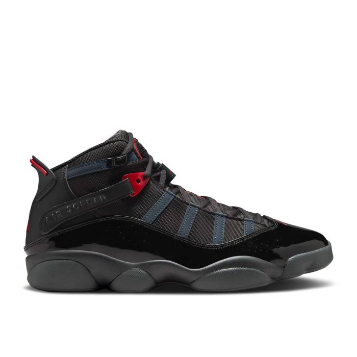 ナイキ エアジョーダン Air Jordan 【 Jordan 6 Rings \u0027Anthracite Fire Red\u0027 Men Black/Anthracite/Fire Red 】 輪っか 火の手 メンズ 黒いこと 黒いこと 火の手 Red 赤・赤いこと