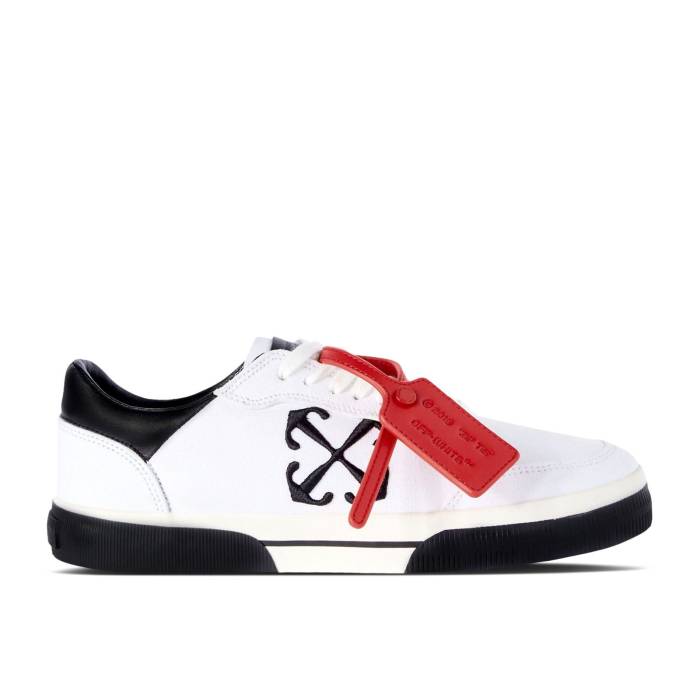 オフホワイト Off-White 【 New Low Vulcanized 'White Black' Men White/Black 】 メンズ 白色 ホワイト 黒色 ブラック|スニケス