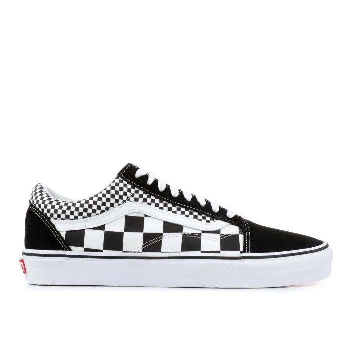 ヴァンズ Vans 【 Old Skool 'Mix Checker' Men Black/True White 】 メンズ 黒色 ブラック 白色 ホワイト|スニケス