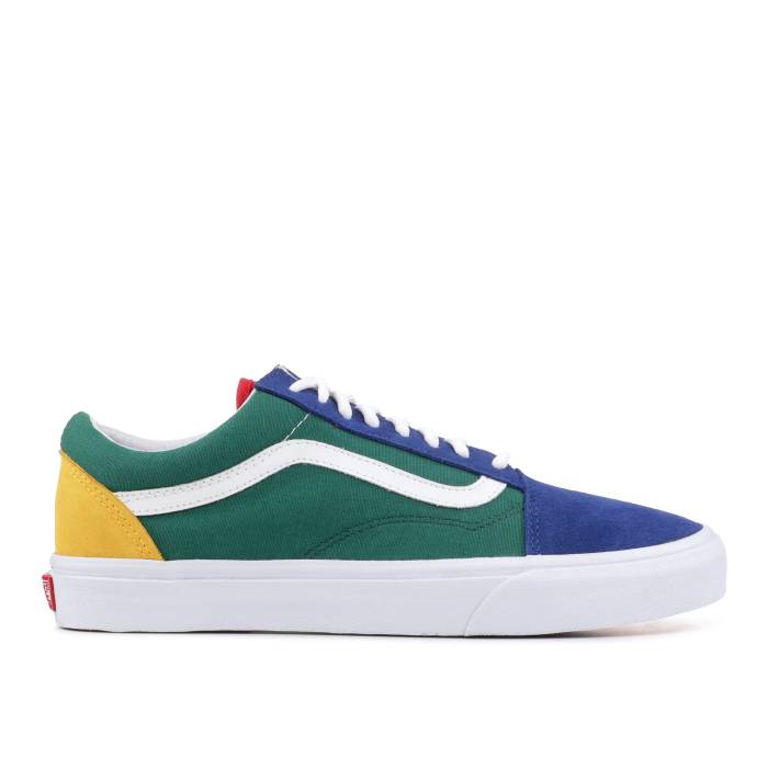 ヴァンズ Vans 【 Old Skool \u0027Yacht Club\u0027 Men Blue/Green-Yellow 】 メンズ 青み 青色