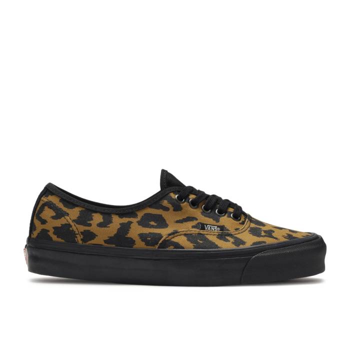 ヴァンズ Vans 【 Authentic Lx Canvas Suede \u0027Leopard Black\u0027 Men Leopard/Black 】 オーセンティック スエード・スウェード メンズ ヒョウ柄 レオパード 黒いこと 黒いこと