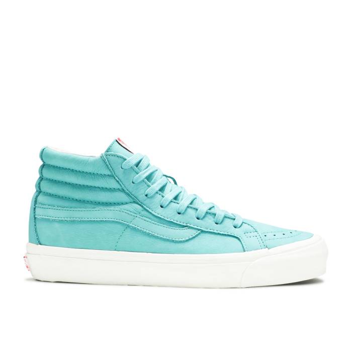 ヴァンズ Vans 【 Og Sk8-Hi Lx \u0027Green Slate\u0027 Men Green/Blue/Slate 】 滑る御機嫌 メンズ green 緑・緑であること 青み 青色
