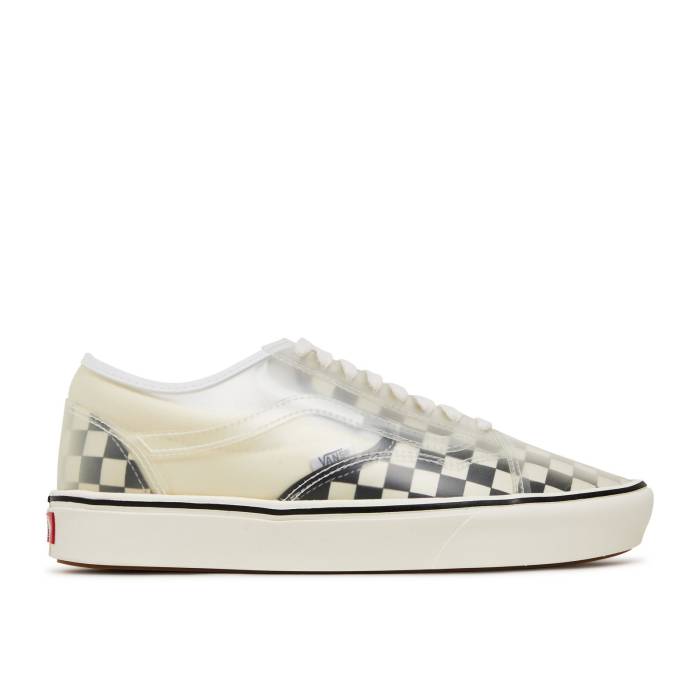 ヴァンズ Vans 【 Comfycush Slip-Skool Checkerboard - White Men Black/White 】 メンズ 黒色 ブラック 白色 ホワイト