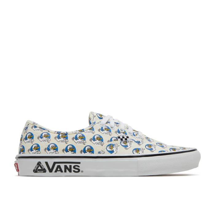 ヴァンズ Vans 【 Palace X Skate Authentic Jeremy The Duck - Classic White Men Classic White/White/Royal 】 Skate スケート オーセンティック クラシック メンズ クラシック 白色 ホワイト