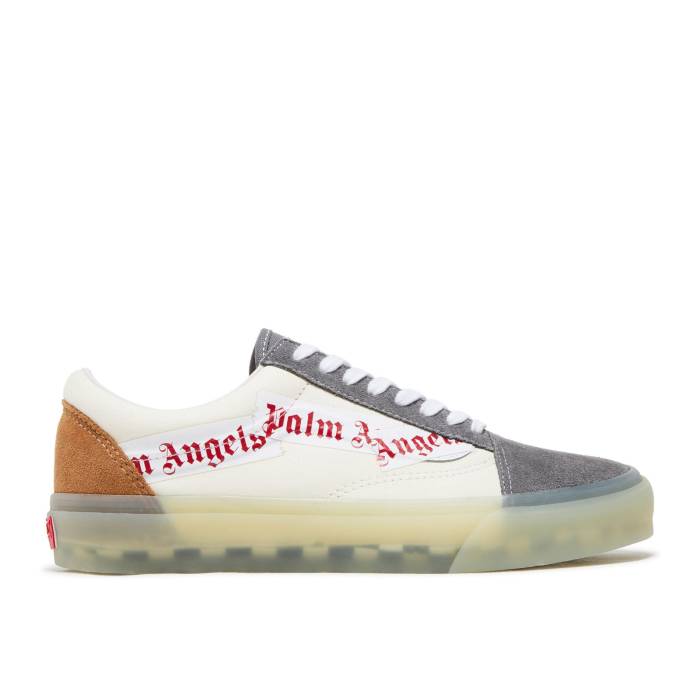 ヴァンズ Vans 【 Palm Angels X Old Skool Vlt Lx \u0027Pewter\u0027 Men Pewter/Chipmunk 】 angels エンジェルス メンズ