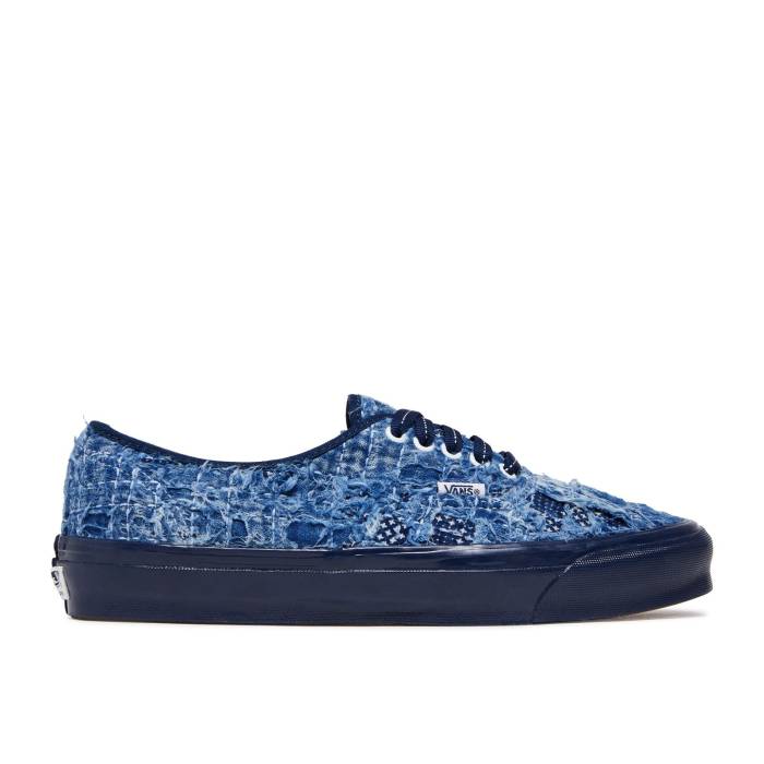 ヴァンズ Vans 【 Fdmtl X Og Authentic Lx \u0027Distressed Indigo\u0027 Men Indigo/Distressed 】 オーセンティック メンズ 藍色・インディゴ
