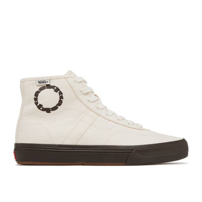 ヴァンズ Vans 【 Quasi Skateboards X Gilbert Crockett High Decon \u0027Cream Brown\u0027 Men White 】 滑るゲーム盤 御機嫌 メンズ 白いこと 白いこと