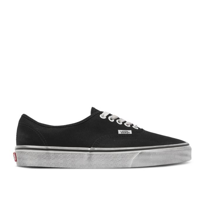 ヴァンズ Vans 【 Authentic \u0027Stressed Pack - Black\u0027 Men Black/White 】 オーセンティック メンズ 黒いこと 黒いこと 白いこと 白いこと