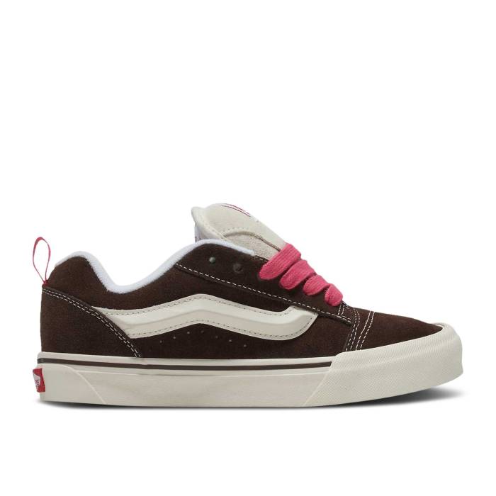 ヴァンズ Vans 【 Knu Skool Retro Color - Brown Men Brown/True White 】 メンズ 茶色 ブラウン 白色 ホワイト