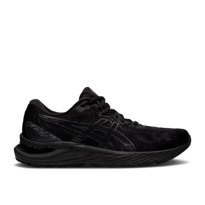アシックス Asics 【 Wmns Gel Cumulus 23 \u0027Black\u0027 Women Black/Graphite Grey 】 レディース 黒いこと 黒いこと 薄墨色 薄墨色