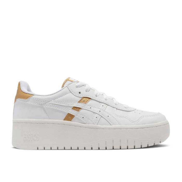 アシックス Asics 【 Wmns Japan S Platform \u0027White Gold\u0027 Women White/White 】 レディース 白いこと 白いこと 靴-スニーカー-レディース靴