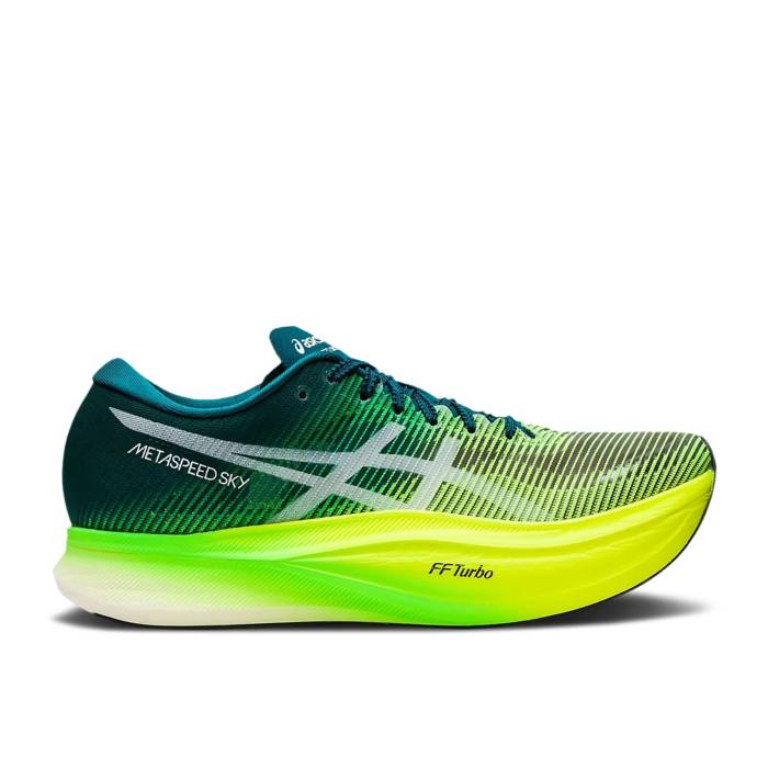 アシックス Asics 【 Metaspeed Sky+ 'Velvet Pine Safety Yellow' Men Velvet Pine/Safety Yellow 】 メンズ yellow 黄色・イエロー