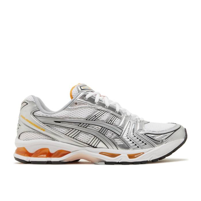 アシックス Asics 【 Gel Kayano 14 'Pure Silver Orange' Men White/Pure Silver 】 Silver 銀色・シルバー メンズ 白色 ホワイト ピュア Silver 銀色・シルバー