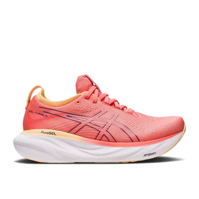 アシックス Asics 【 Wmns Gel Nimbus 25 \u0027Papaya Dusty Purple\u0027 Women Papaya/Dusty Purple 】 レディース Purple 紫・パープル
