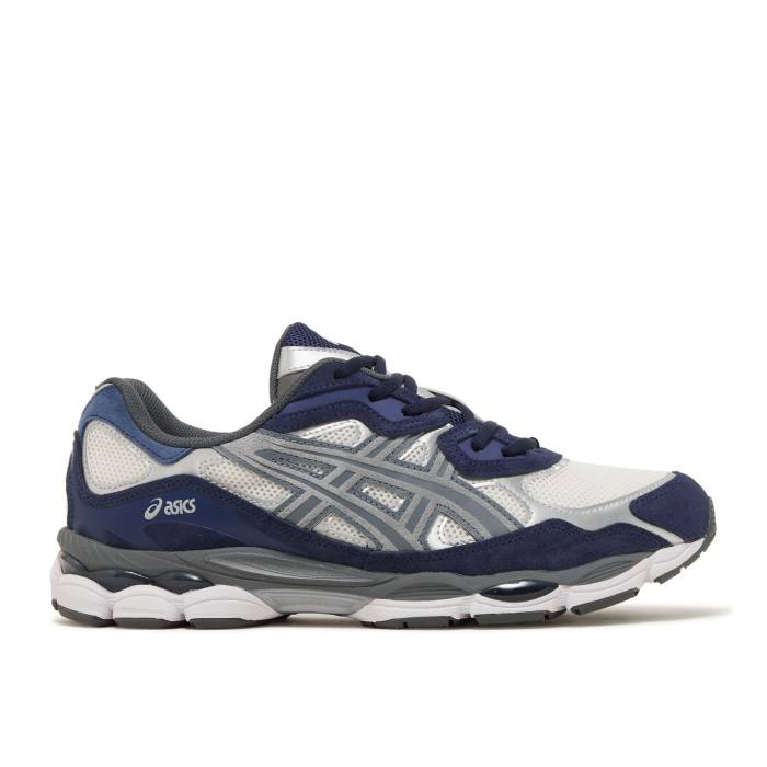 アシックス Asics 【 Gel Nyc \u0027Navy Steel\u0027 Men Cream/Steel 】 メンズ 皮膚軟化剤 Steel スチール写真