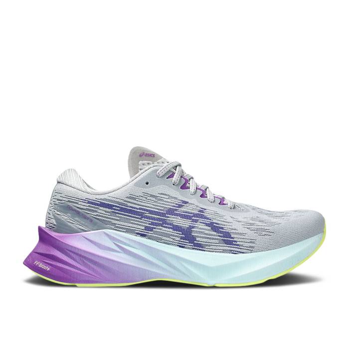 アシックス Asics 【 Wmns Novablast 3 \u0027Piedmont Grey Blue Violet\u0027 Women Piedmont Grey/Blue Violet 】 薄墨色 薄墨色 青碧 青碧 レディース 薄墨色 薄墨色 青碧 青碧 紫・相撲取り草
