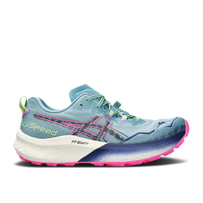 アシックス Asics 【 Wmns Fuji Speed 2 'Gris Blue Pink' Women Gris Blue/Black 】 Speed スピード 青色 ブルー レディース 青色 ブルー 黒色 ブラック|スニケス
