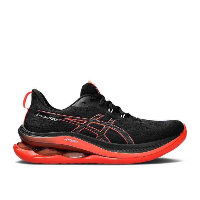 アシックス Asics 【 Gel Kinsei Max 'Black Sunrise Red' Men Black/Sunrise Red 】 マックス メンズ 黒色 ブラック Red 赤・レッド