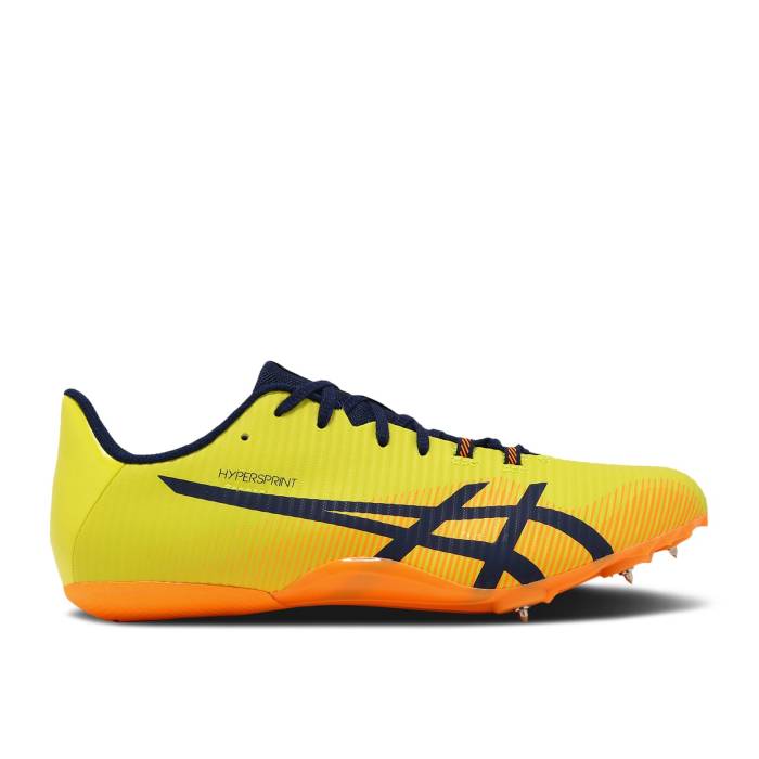 アシックス Asics 【 Hyper Sprint 8 'Bright Yellow' Men Bright Yellow/Blue Expanse 】 メンズ yellow 黄色・イエロー 青色 ブルー|スニケス