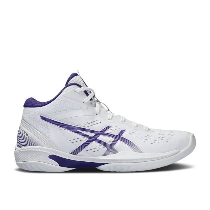 アシックス Asics 【 Gelhoop V16 White Gentry Purple Men White/Gentry Purple 】 メンズ 白色 ホワイト Purple 紫・パープル
