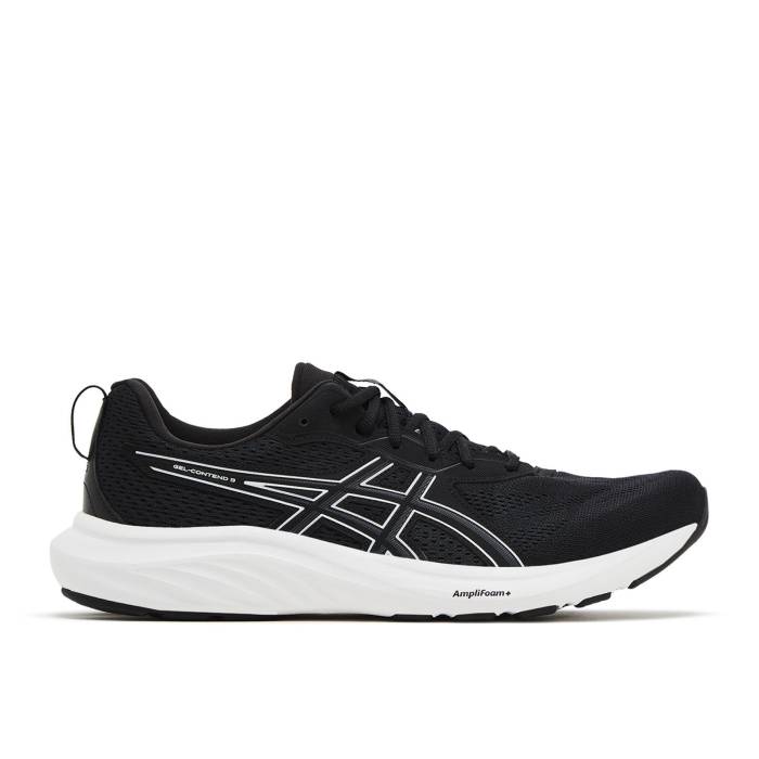 アシックス Asics 【 Gel Contend 9 \u0027Black White\u0027 Men Black/White 】 メンズ 黒いこと 黒いこと 白いこと 白いこと