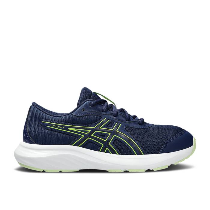 アシックス Asics 【 Contend 9 Gs 'Blue Expanse' Youth Blue Expanse/Black 】 ジュニア キッズ 青色 ブルー 黒色 ブラック｜スニケス