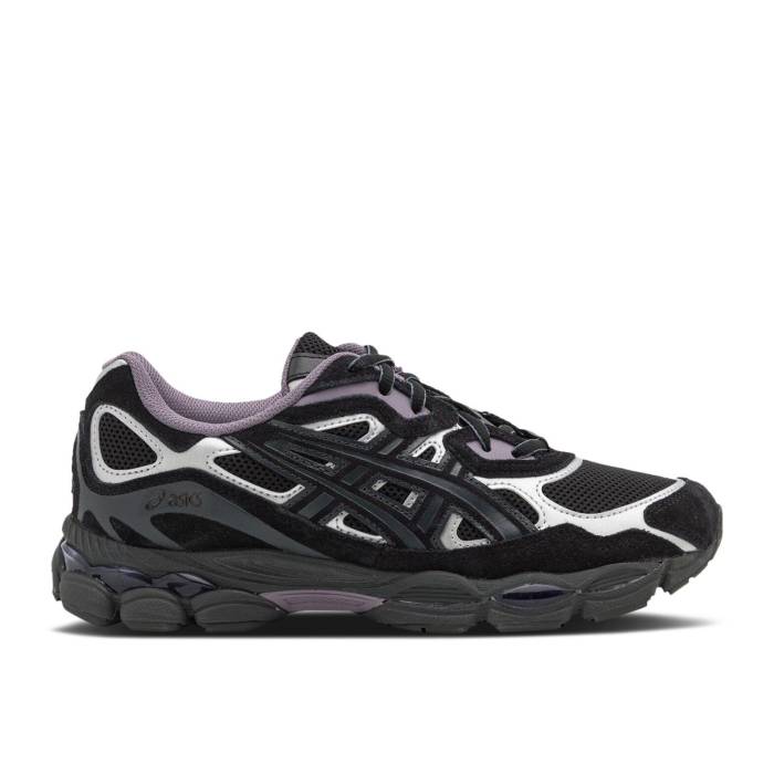 アシックス Asics 【 Gel Nyc \u0027Black Graphite Grey Purple\u0027 Men Black/Graphite Grey 】 薄墨色 薄墨色 メンズ 黒いこと 黒いこと 薄墨色 薄墨色