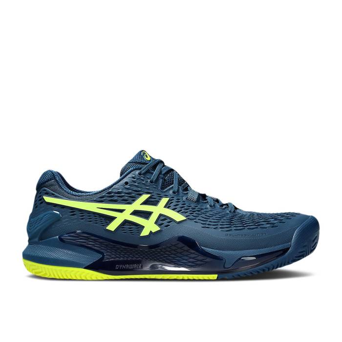 アシックス Asics 【 Gel Resolution 9 Clay Mako Blue Men Mako Blue/Safety Yellow 】 メンズ 青色 ブルー yellow 黄色・イエロー