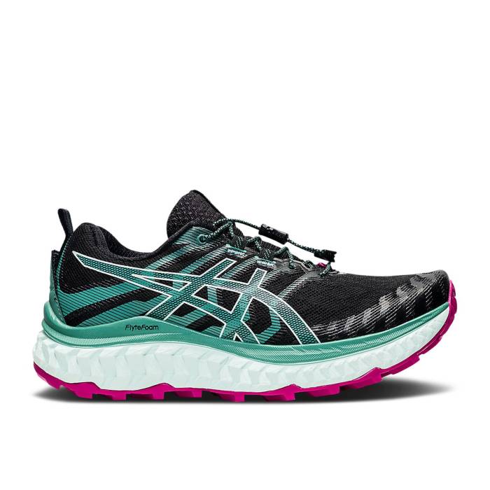 アシックス Asics 【 Wmns Trabuco Max Black Soothing Sea Women Black/Soothing Sea 】 マックス レディース 黒色 ブラック