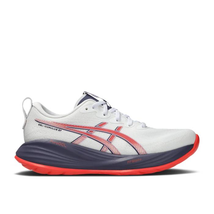 アシックス Asics 【 Wmns Gel Cumulus 27 'White Greyish Purple' Women White/Greyish Purple 】 レディース 白色 ホワイト Purple 紫・パープル