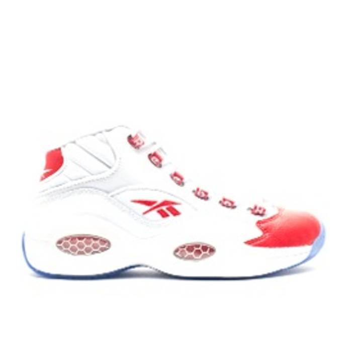 リーボック Reebok 【 Question Mid Gs 'White Pearlized Red' Youth White/Pearlized Red 】 Question クエスチョン ミッド ジュニア キッズ 白色 ホワイト Red 赤・レッド|スニケス