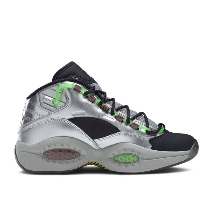 リーボック Reebok 【 Illumination\u0027s Minions X Question Mid \u0027Gru\u0027s Lab\u0027 Men Silver Metallic/Black/Scarlet 】 Question 問い合わせ ミッド メンズ Silver しろがね色・しろがね色 黒いこと 黒いこと