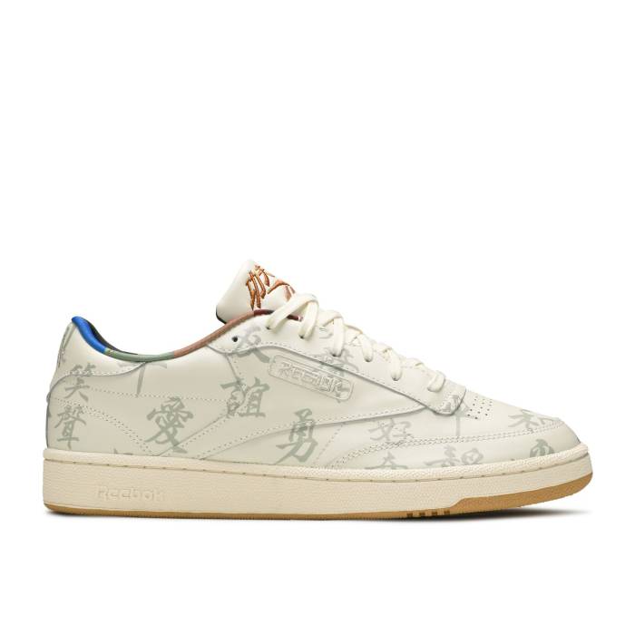 リーボック Reebok 【 Kung Fu Panda X Club C 85 Chinese Calligraphy Men Classic White/Paperwhite/Pebble 】 クラブ メンズ クラシック 白色 ホワイト