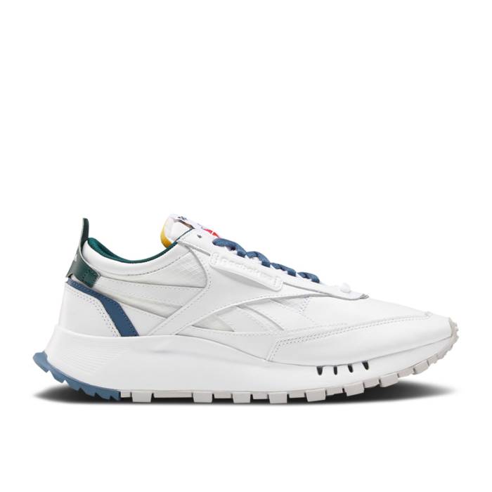 リーボック Reebok 【 Classic Leather Legacy \'White Brave Blue\' Men White/Brave Blue/Forest Green 】 クラシック レザー legacy レガシー メンズ 白色 ホワイト 青色 ブルー フォレスト green 緑・グリーン｜スニケス
