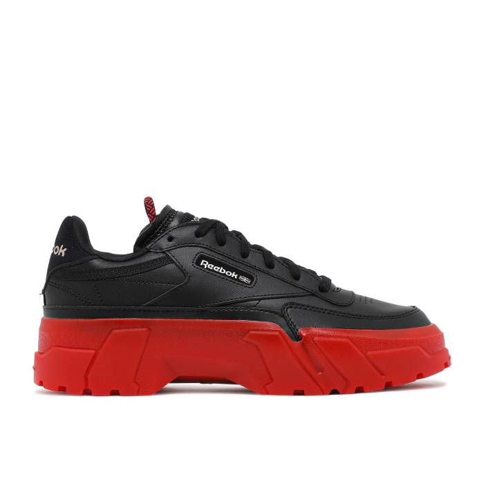 リーボック Reebok 【 Cardi B X Wmns Club C Black Vector Red Women Core Black/Vector Red/Rose Gold 】 クラブ レディース コア 黒色 ブラック Red 赤・レッド Rose ローズ ゴールド