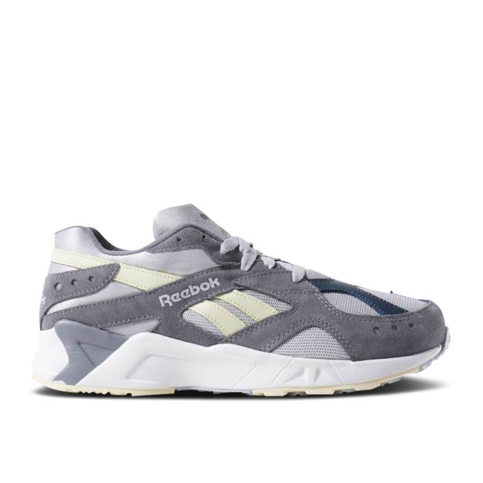 リーボック Reebok 【 Aztrek 'Grey' Men Grey/White/Bluehills/Yellow 】 メンズ 灰色 グレー 白色 ホワイト yellow 黄色・イエロー